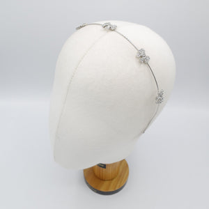 veryshine.com Headband bow knot rhinestone embellished metal thin headband