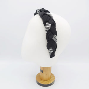 veryshine.com Headband braided headband, satin headband,houndstooth headband, stylish headband for women