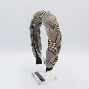 veryshine.com Headband braided headband, satin headband,houndstooth headband, stylish headband for women