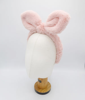 veryshine.com Headband bunny headband fabric fur hairband for Moms and Kids