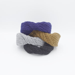 veryshine.com Headband cable knit headband twist Winter hairband women hair accessory for women