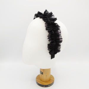 veryshine.com Headband chiffon ruffle pleated headband feminine style hairband for women
