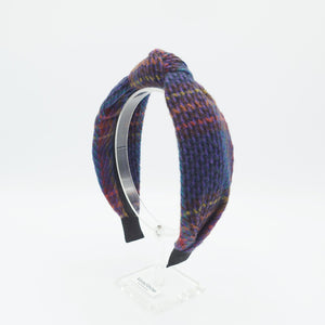 veryshine.com Headband colorful woolen headband woolen top knot hairband Fall Winter hair accessory for women