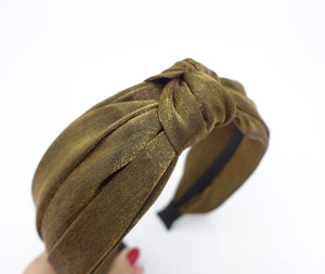 veryshine.com Headband Copper top knot headband, knotted headband, stylish headband for women