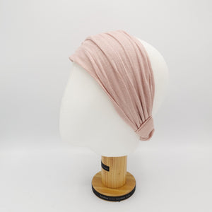 veryshine.com Headband crinkled cotton headwrap elastic hair turban style  headband women hair accessory