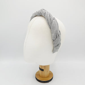 veryshine.com Headband cross 2 strand round braid imitated linen headband for women