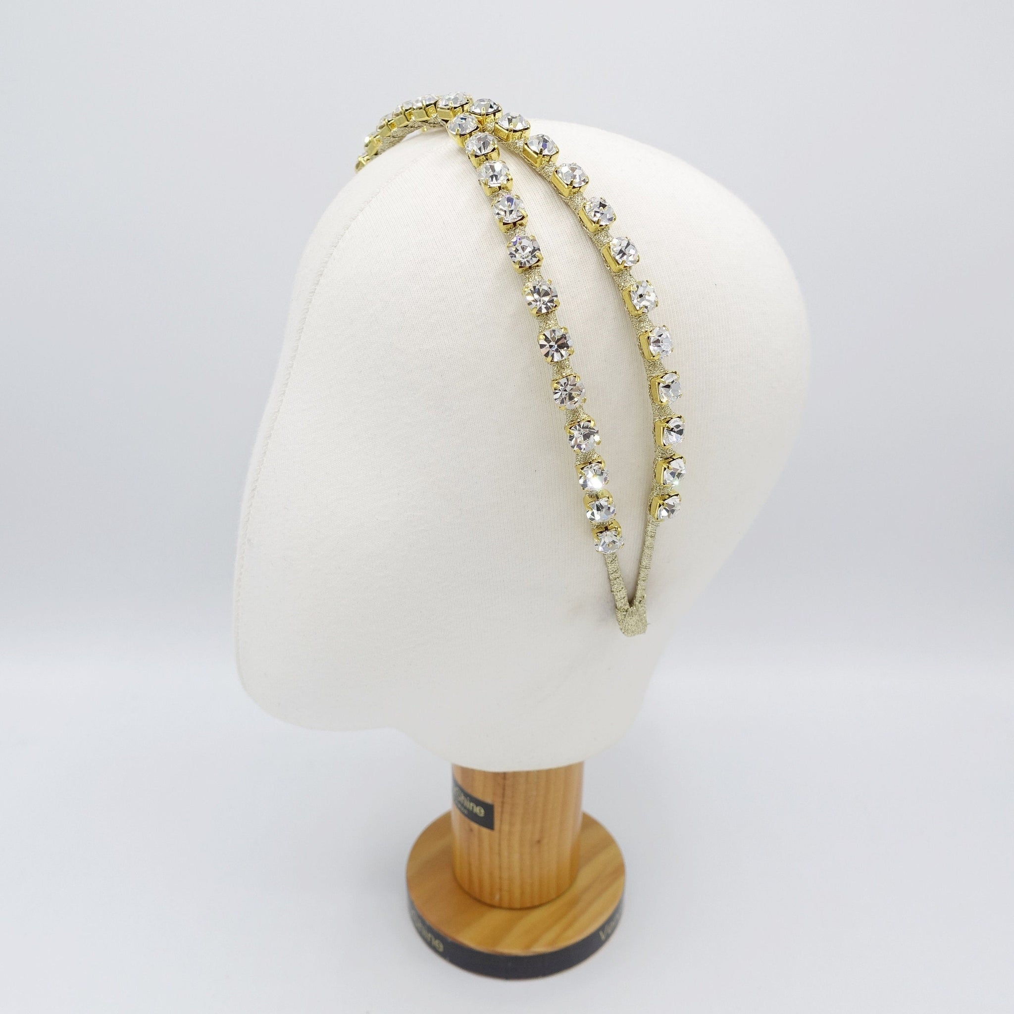 veryshine.com Headband cross headband, rhinestone headband, bridal headband, bling headband for women