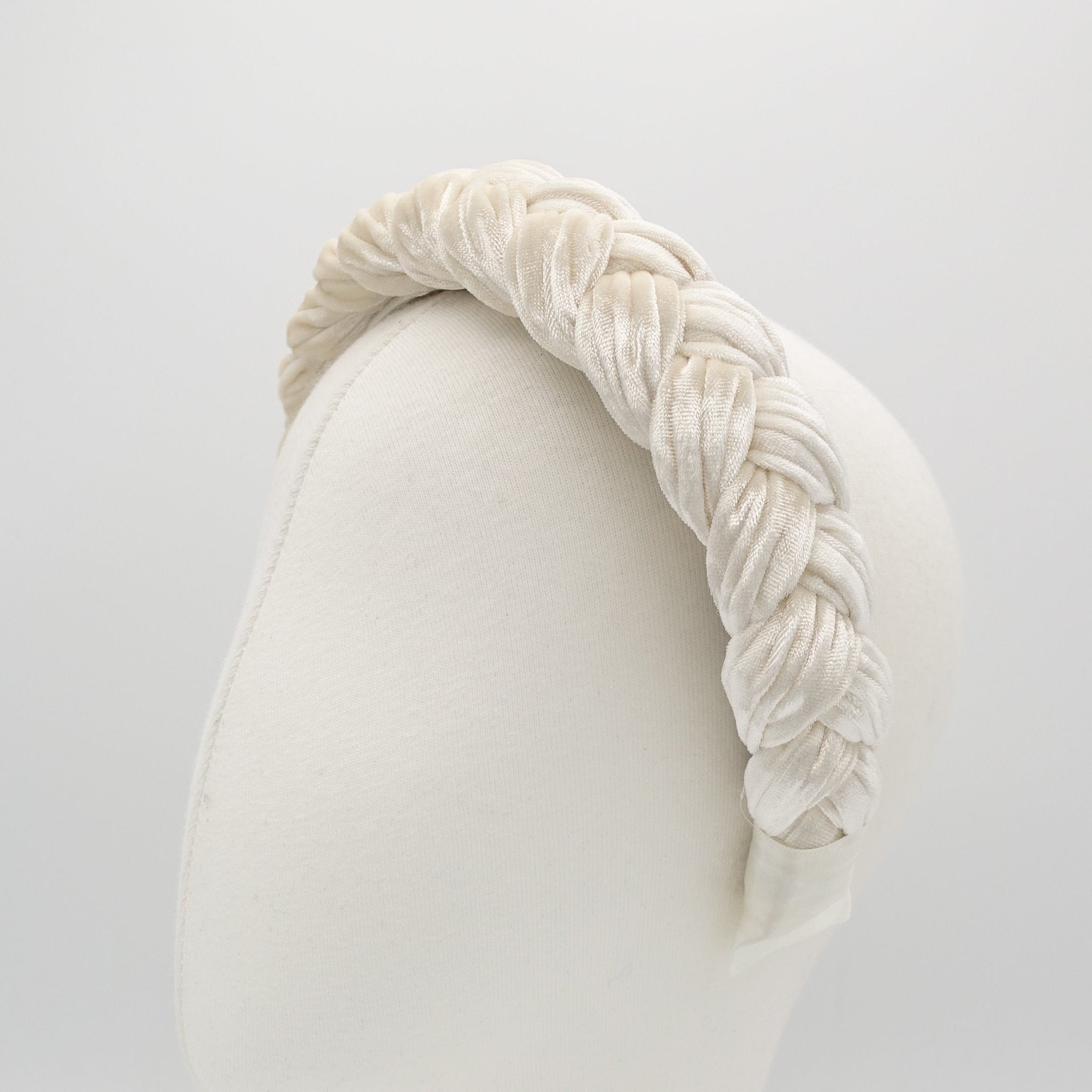 veryshine.com Headband crushed velvet braided headband womens headband -standard version