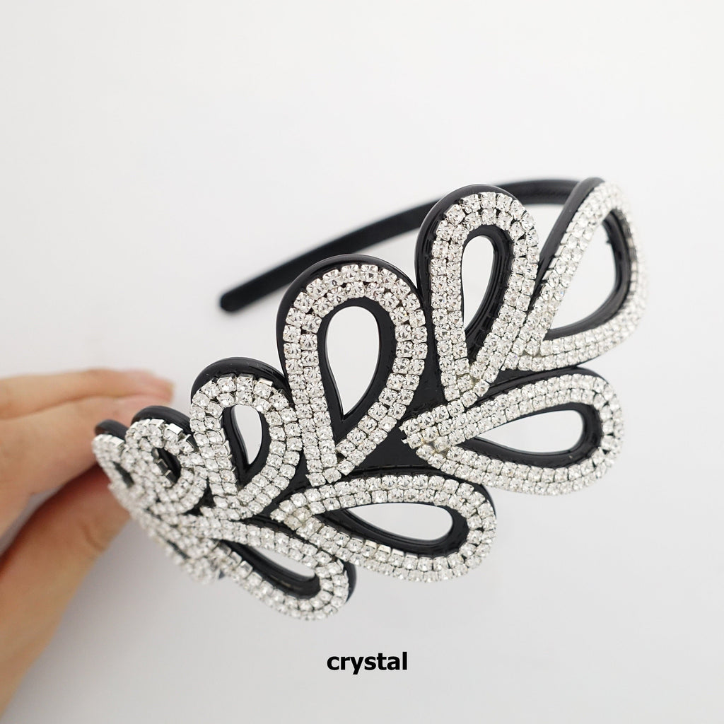 veryshine.com Headband Crystal jeweled leaf headband color rhinestone leaves stylish hairband hair accessory for woman