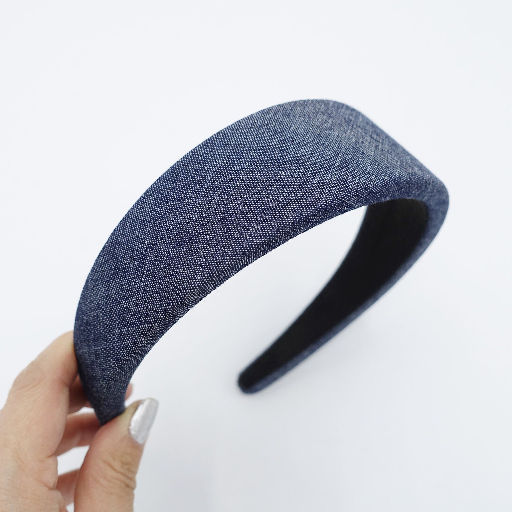 veryshine.com Headband denim padded headband casual cotton hairband for women