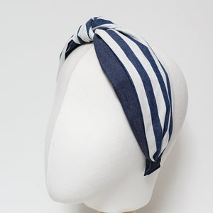 veryshine.com Headband denim stripe solid mixed headband casual jean hairband woman hair accessory