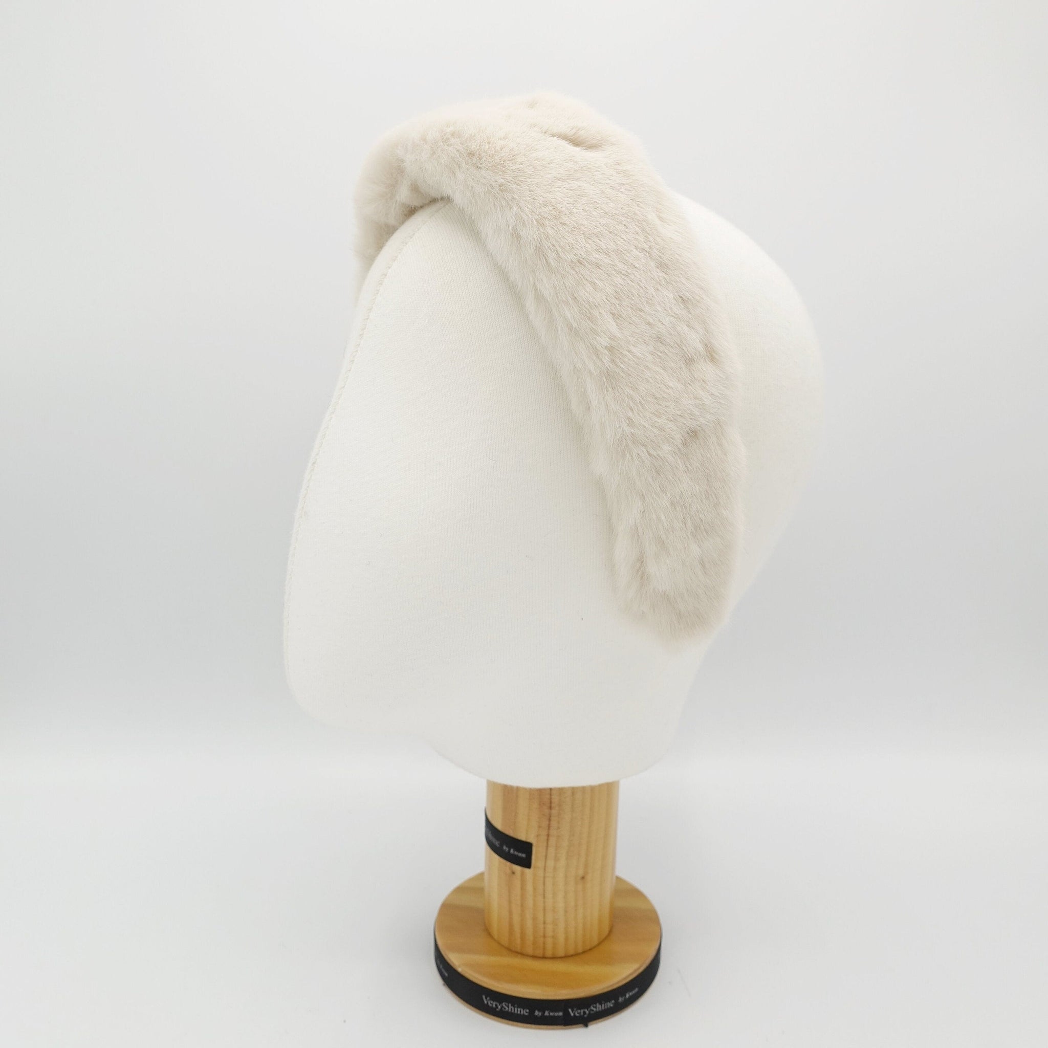 veryshine.com Headband fabric fur headband faux fur hairband women Fall Winter hair accessories