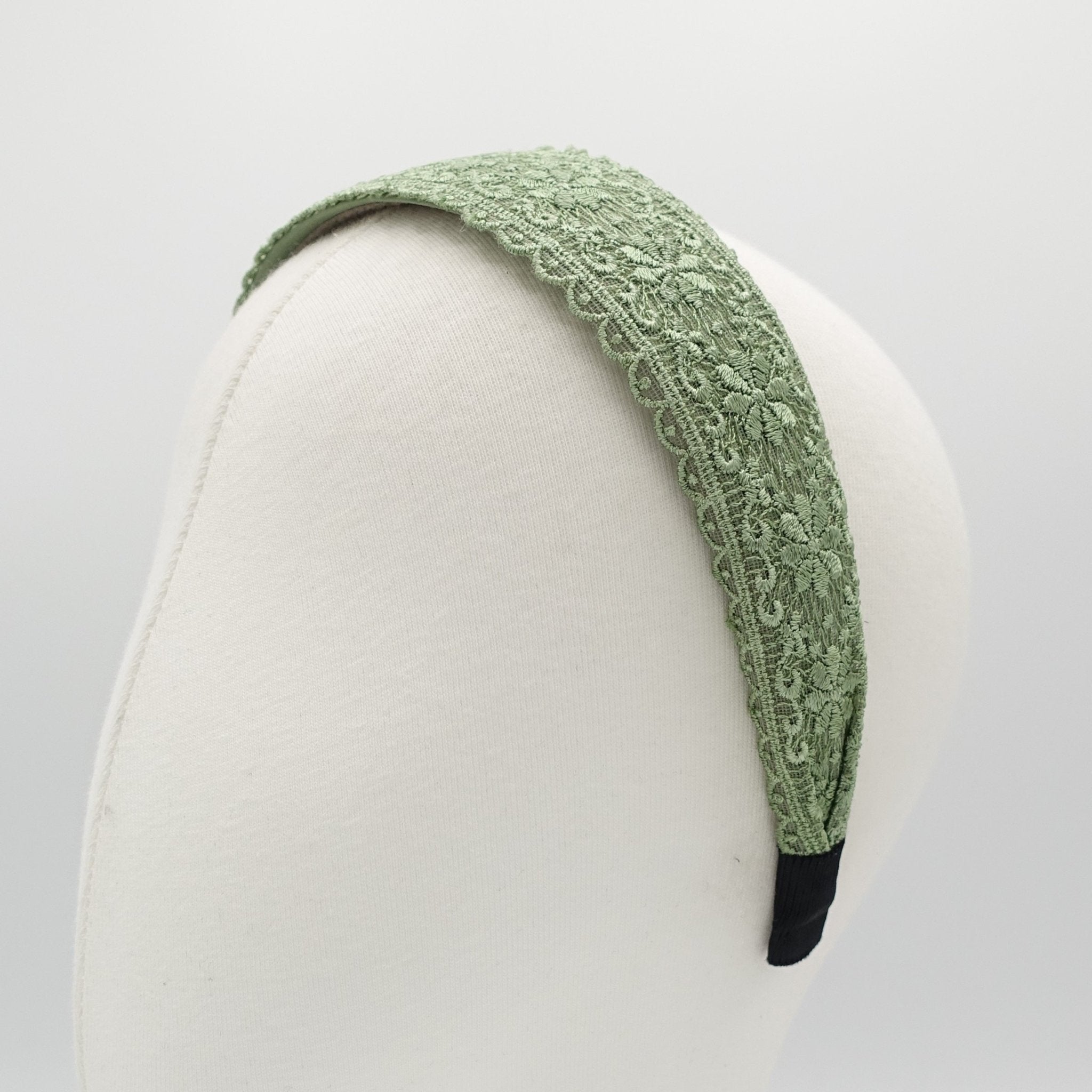 veryshine.com Headband floral lace headband simple basic hairband women hair accessories