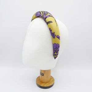 veryshine.com Headband floral padded headband, satin floral headband, flower print headbands for women