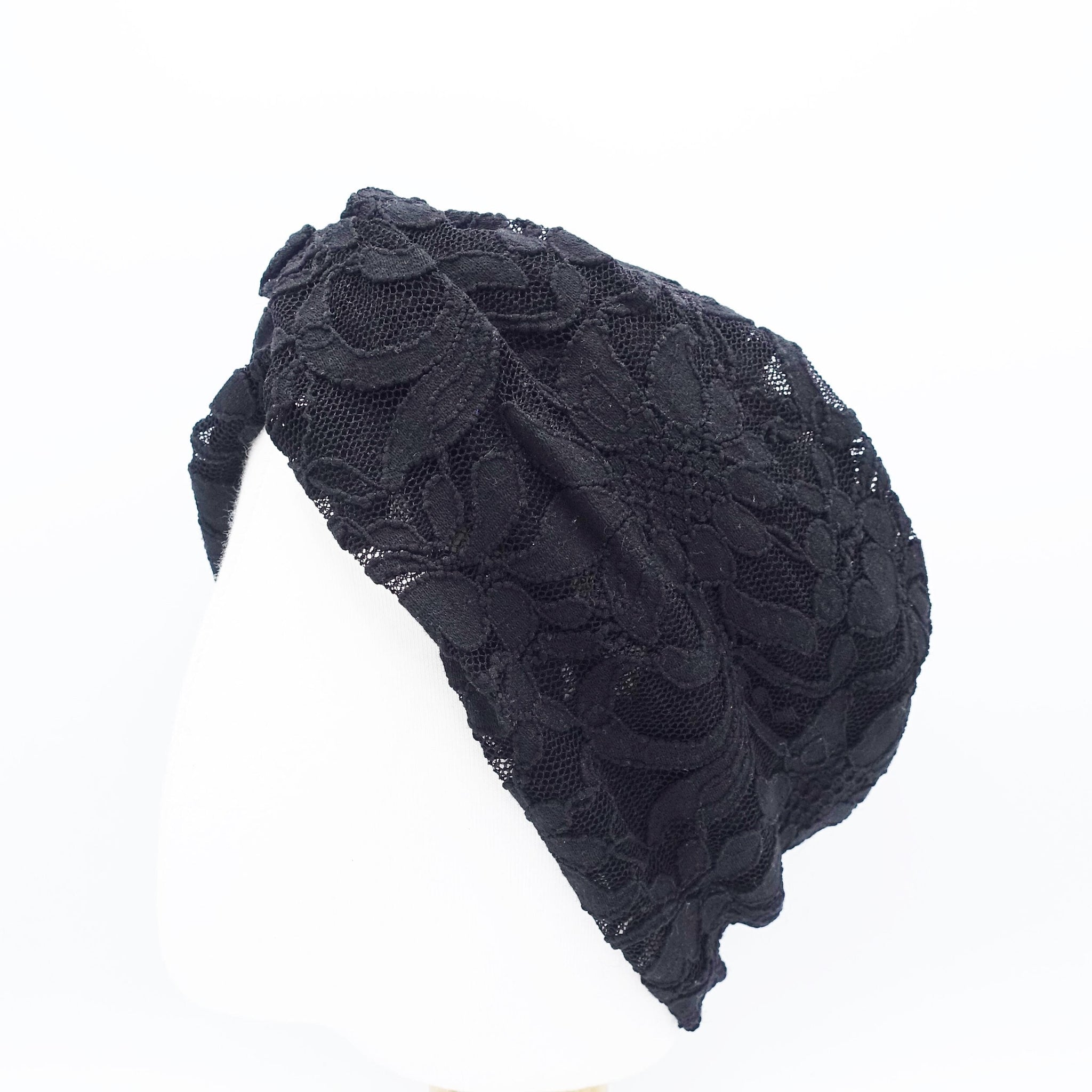 veryshine.com Headband flower lace span headband floral turban headwrap for women