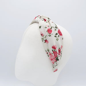 veryshine.com Headband flower vine print knotted headband thin fabric hairband women hair accessory