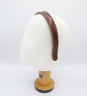 handmade leather headband 