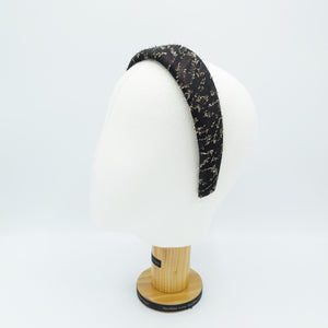 veryshine.com Headband golden metallic irregular pattern padded headband stylish women hair accessory