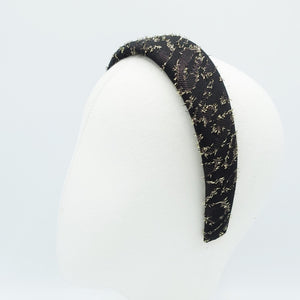 veryshine.com Headband golden metallic irregular pattern padded headband stylish women hair accessory
