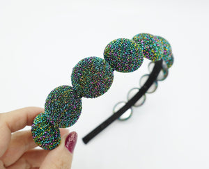 veryshine.com Headband Green sparkling candy button headband multi color embellished hairband