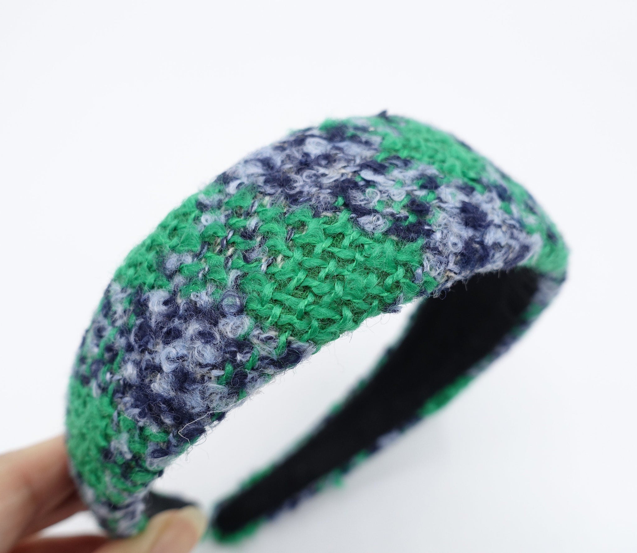 veryshine.com Headband Green woold plaid headband padded hairband shop , Fall headband, Winter headband for women