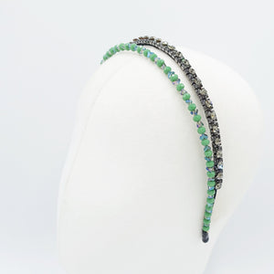veryshine.com Headband jeweled double headband rhinestone crystal embellished hairband women hair accessory