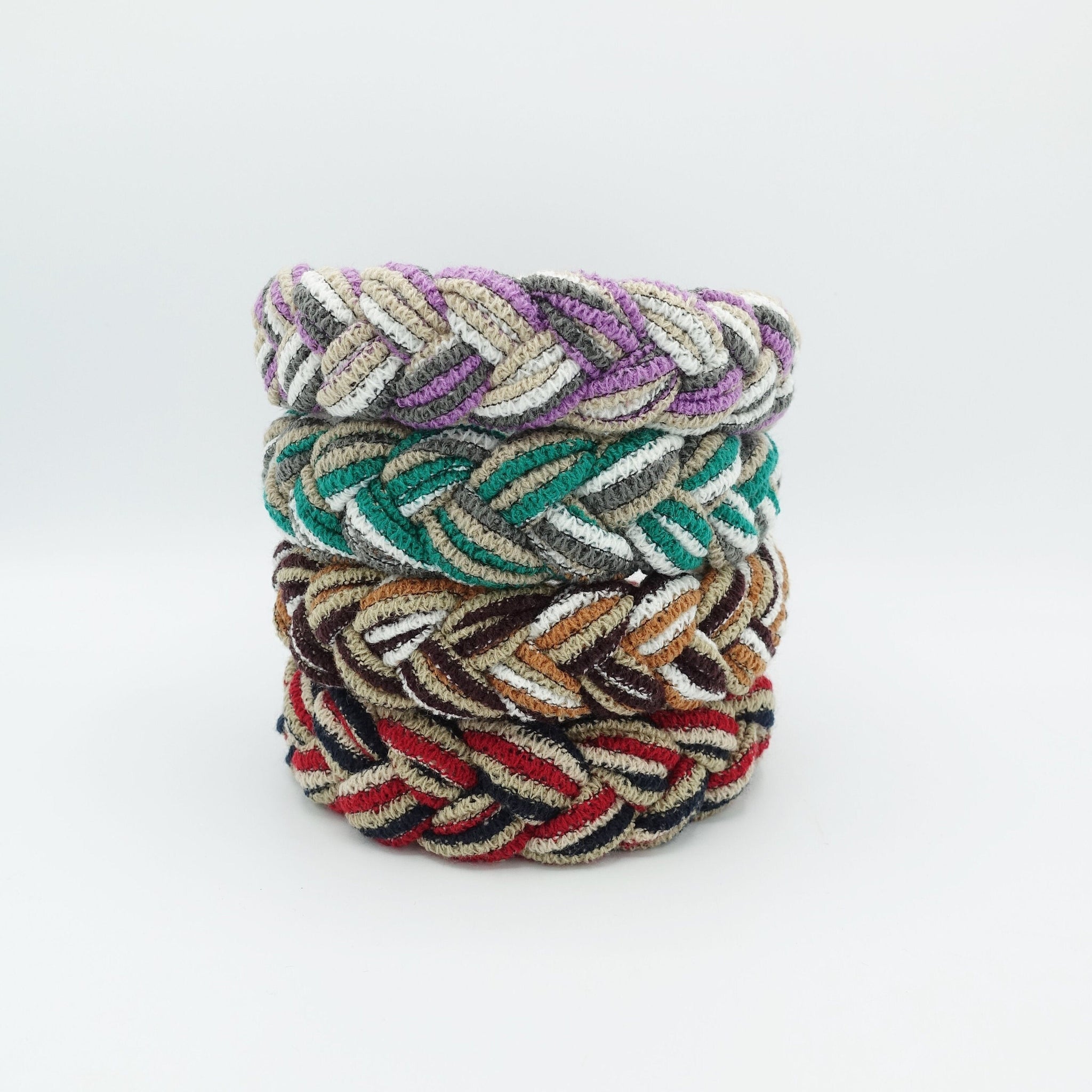 knit braided headband 