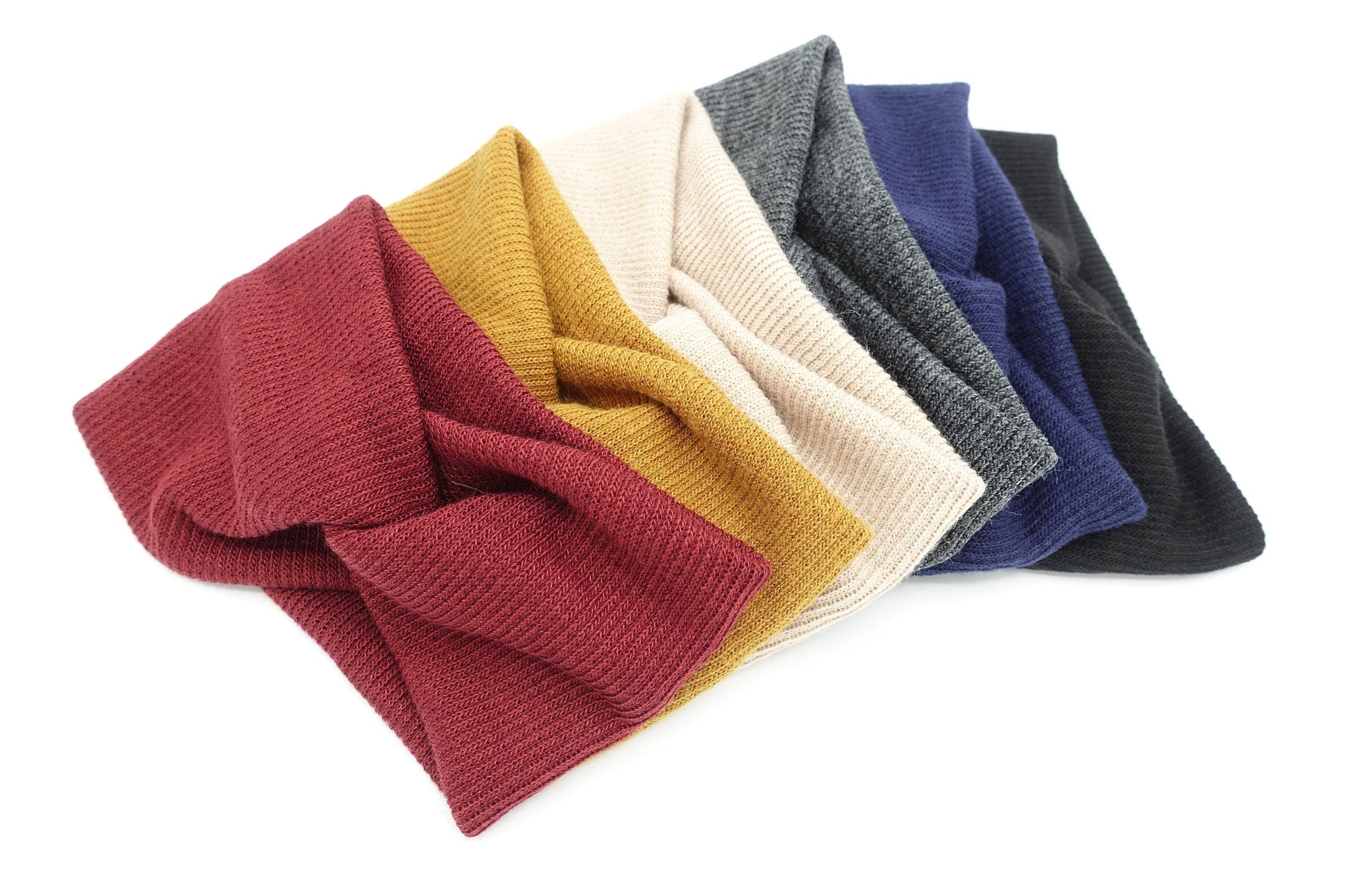 veryshine.com Headband knit headband corrugated headwrap multi-functional Fall Winter neck warmer