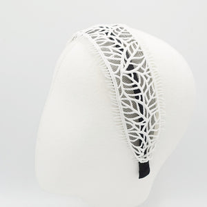 veryshine.com Headband leaf pattern headband punched leave hairband women hair accessory