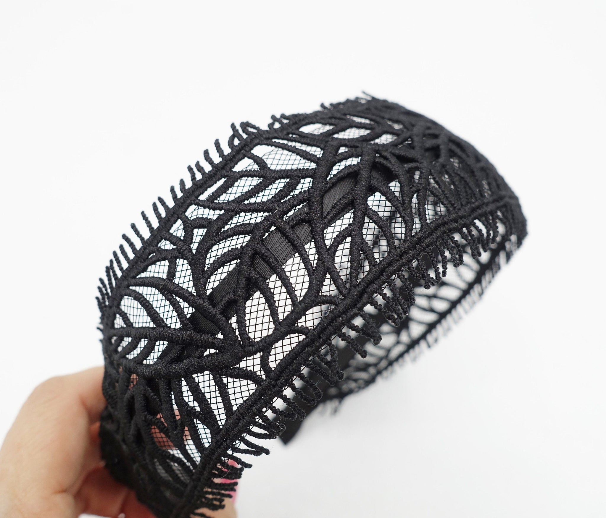 veryshine.com Headband leaf pattern headband punched leave hairband women hair accessory