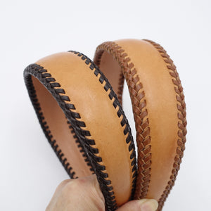 leather hair accessories for women 