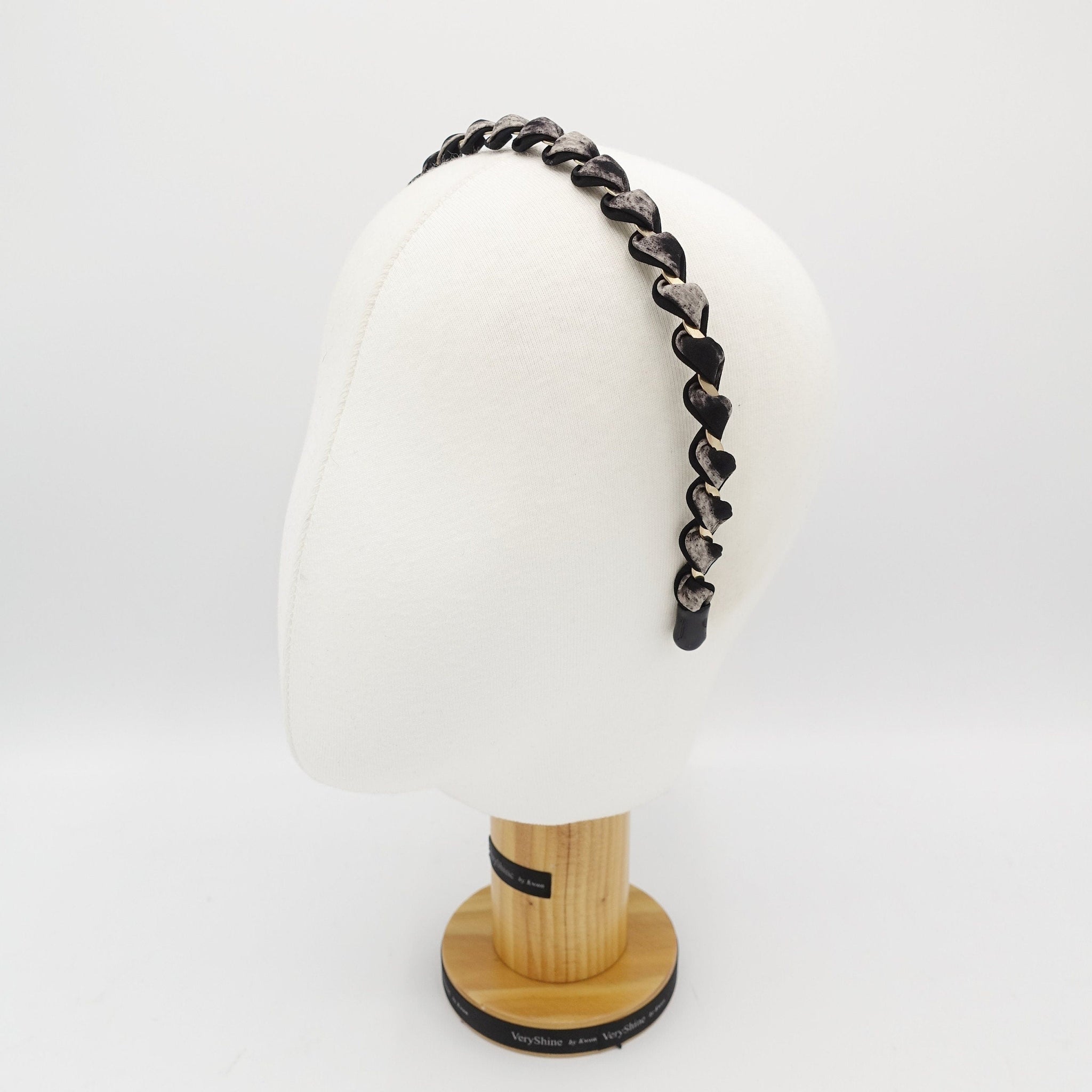 veryshine.com Headband leopard print spiral wrap headband thin hairband women hair accessory