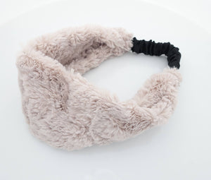 fur headband 