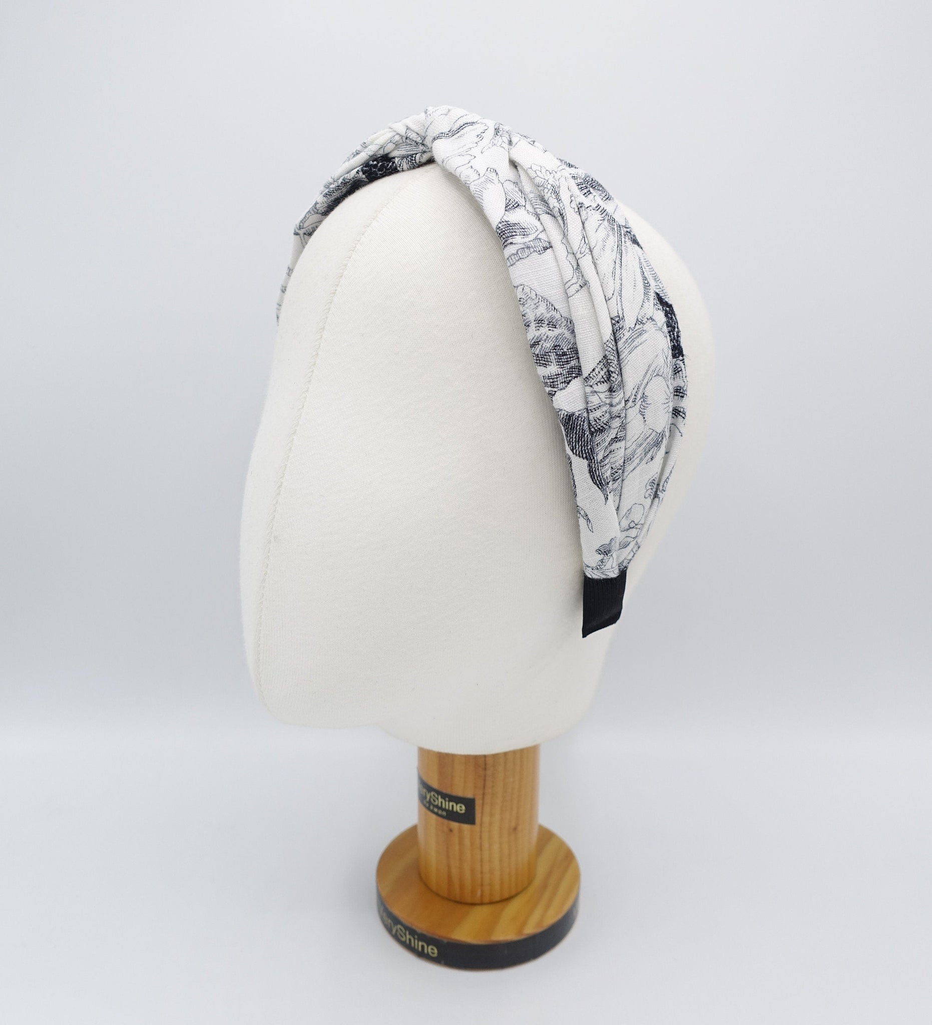 veryshine.com Headband linen headband, floral cross headband, Spring Summer headband for women