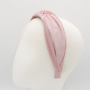 veryshine.com Headband micro houndstooth knot headband chiffon hairband for women