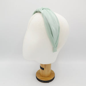 veryshine.com Headband micro houndstooth knot headband chiffon hairband for women