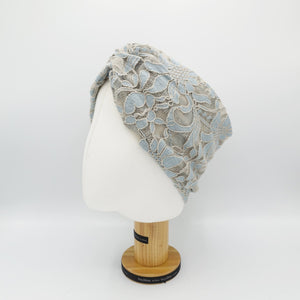 veryshine.com Headband Mint flower lace span headband floral turban headwrap for women