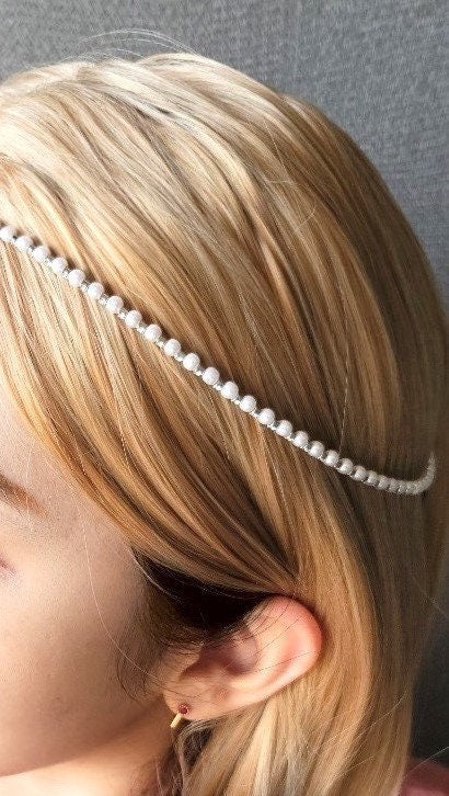 veryshine.com Headband multi style thin meatal headband flexible pearl rhinestone hair jewelry