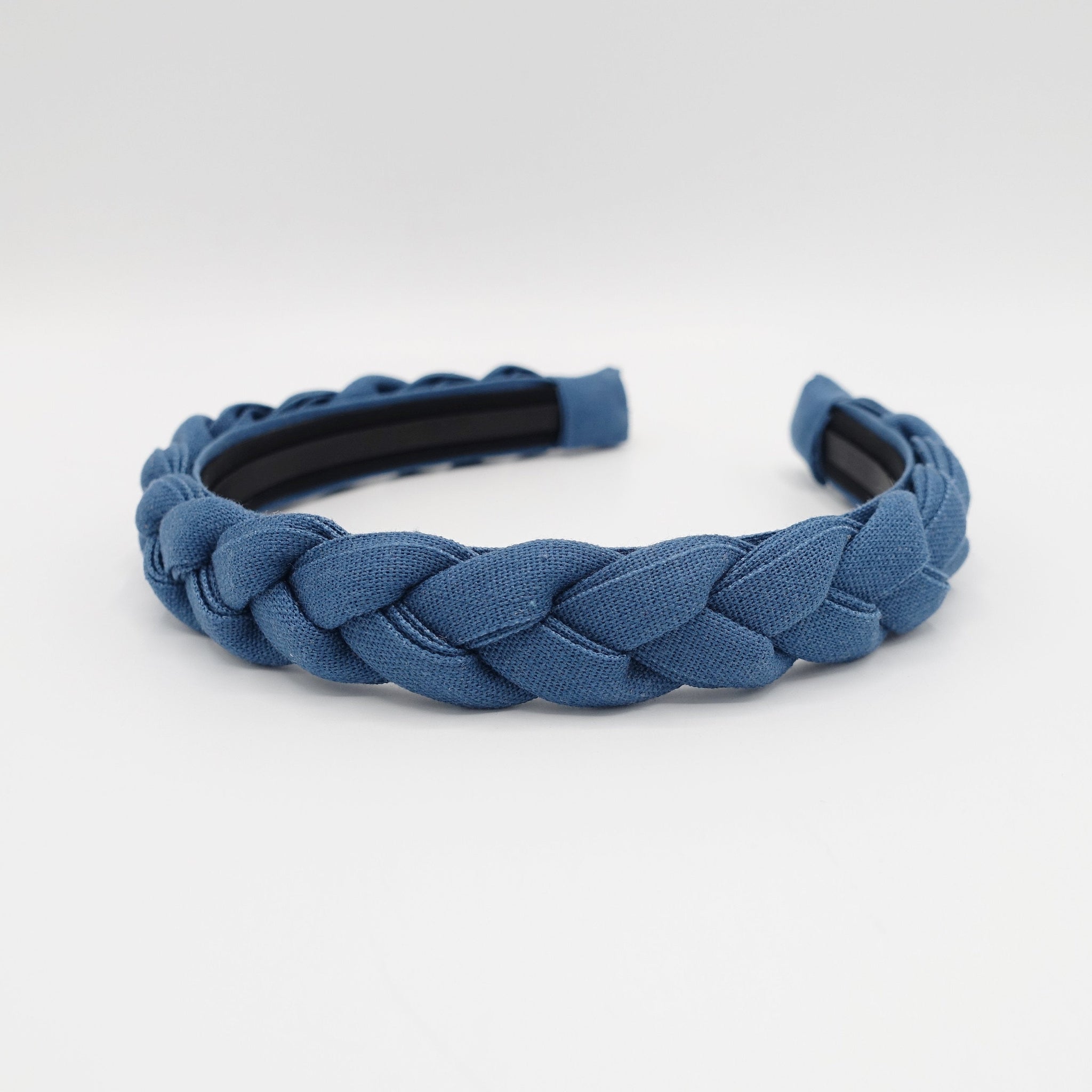 veryshine.com Headband narrow braided headband linen braided hairband simple hair accessory for women