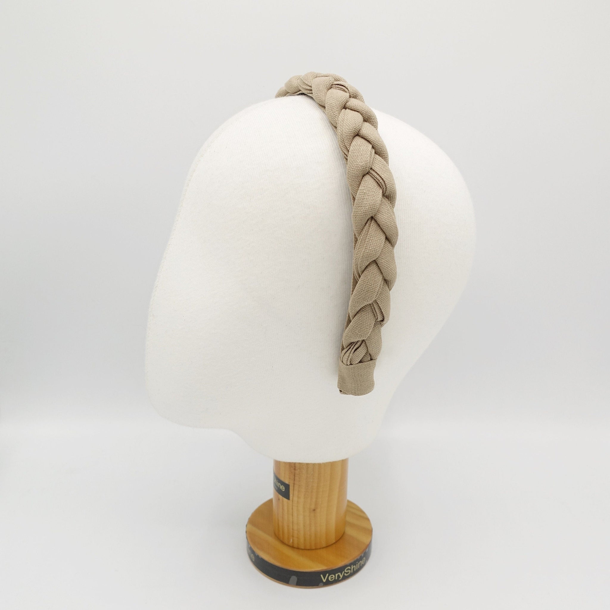 veryshine.com Headband narrow braided headband linen braided hairband simple hair accessory for women