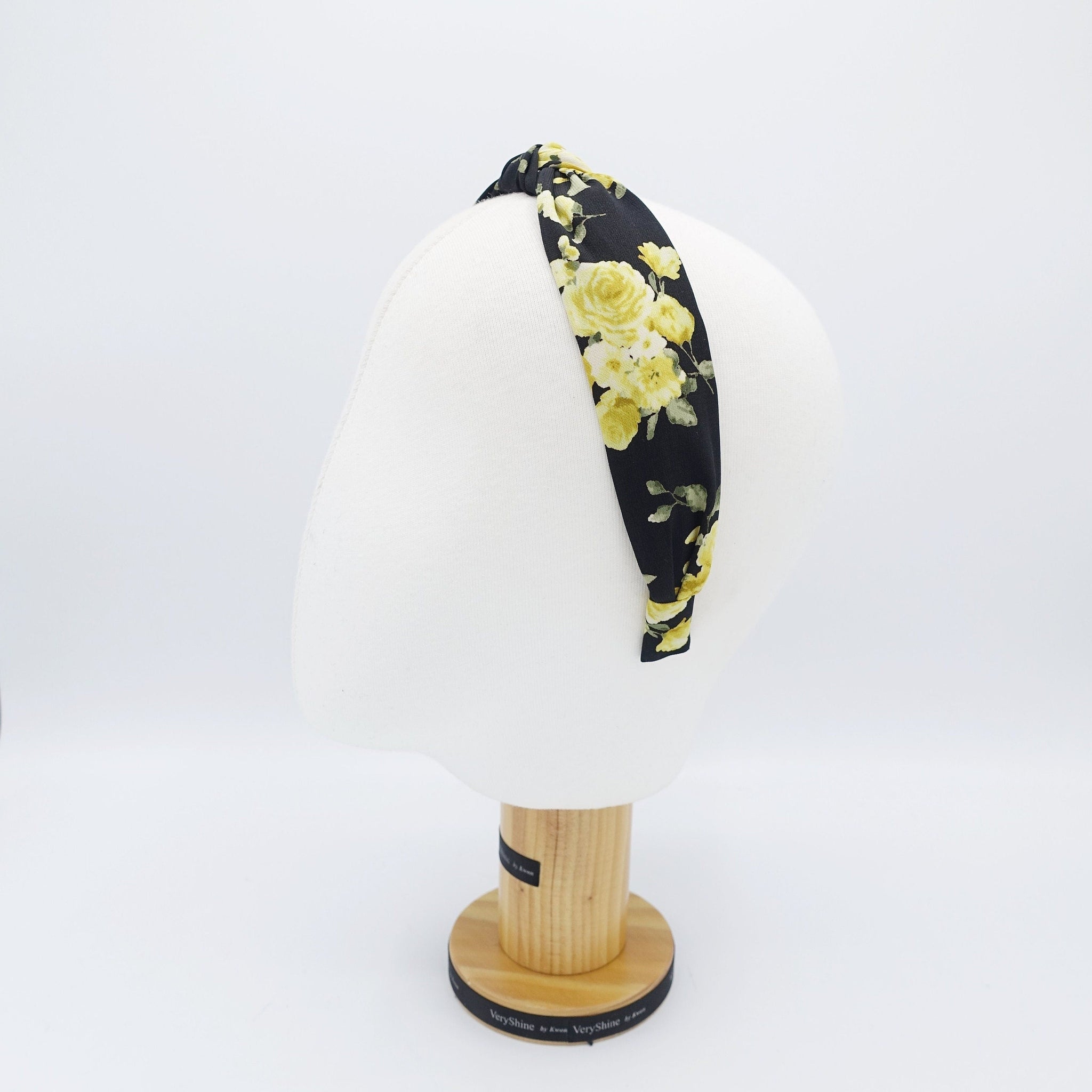 veryshine.com Headband narrow headband flower vine print knotted headband floral thin hairband women hair accessory