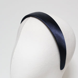 veryshine.com Headband Navy glossy satin basic headband women hairband