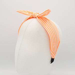 veryshine.com Headband neon stripe knot headband wire bow hairband women hair accessory