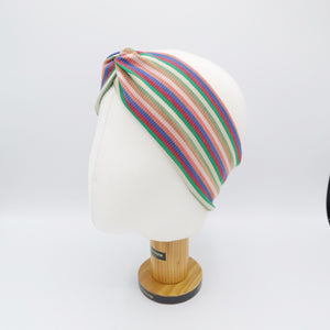 stripe turban headband 