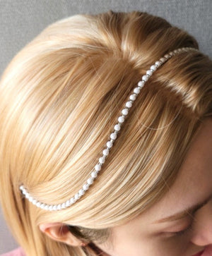 veryshine.com Headband Pearls multi style thin meatal headband flexible pearl rhinestone hair jewelry