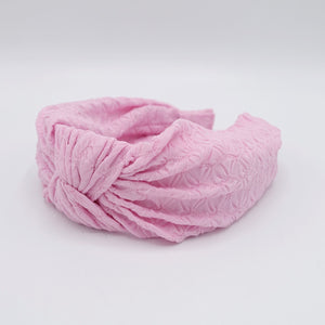 pink knot headband 