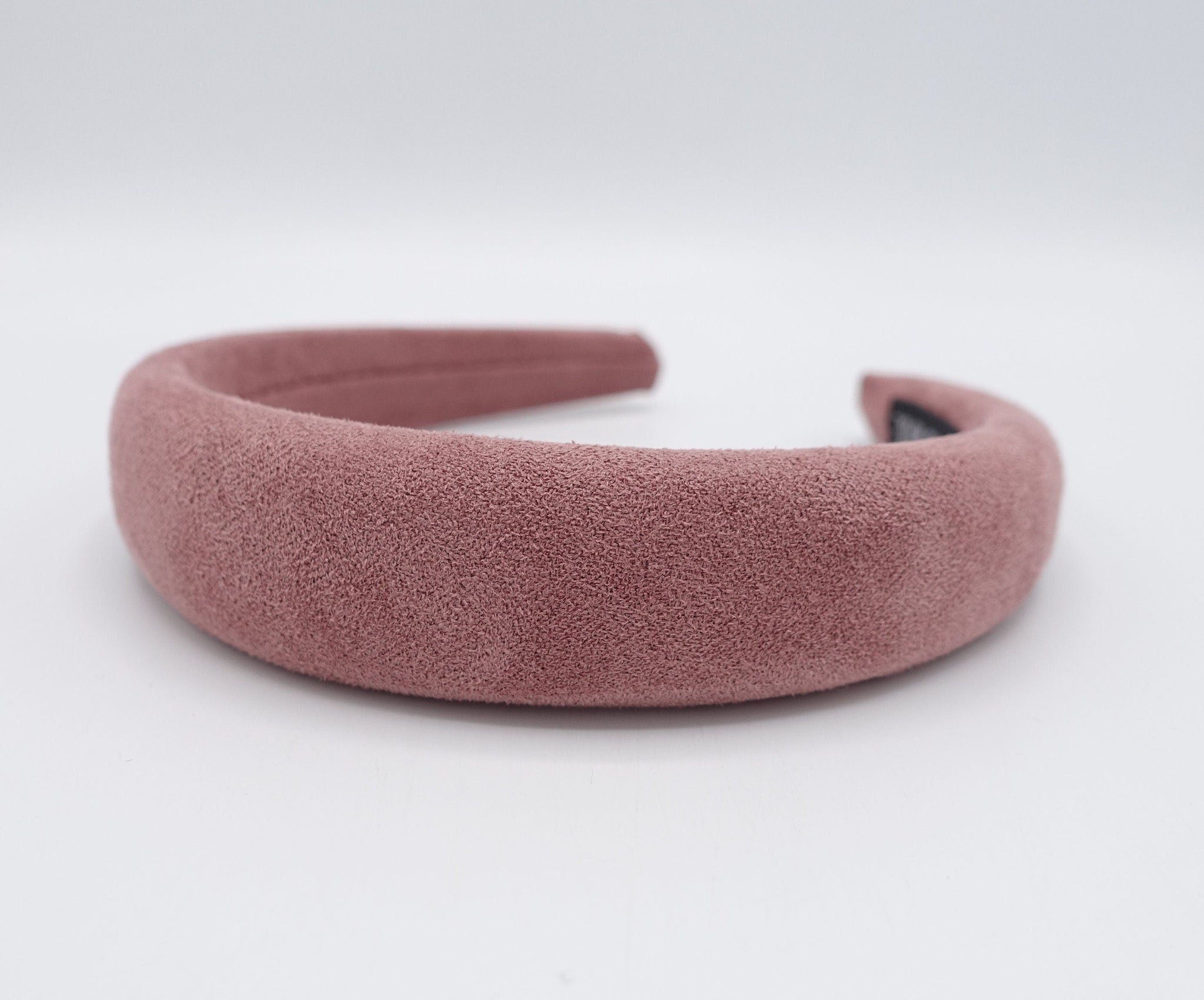 veryshine.com Headband Pink Suede fabric headband, padded headband for women
