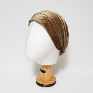 veryshine.com Headband plain velvet fashion headband women elastic hair turban headwrap