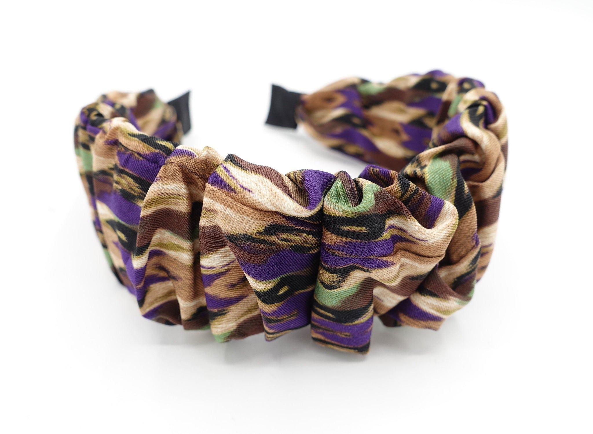 veryshine.com Headband Purple color wave headband ruched pleat hairband hair accessory for women