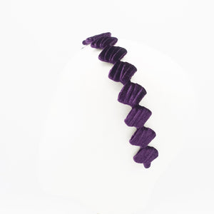 veryshine.com Headband Purple diamond velvet wrap headband hair accessory for woman